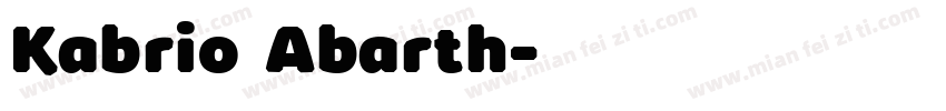 Kabrio Abarth字体转换